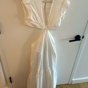 A.L.C white Alexandria cutout dress size 2
